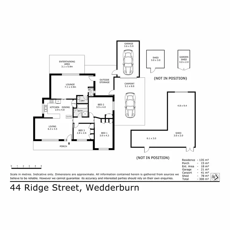 Floorplan of Homely house listing, 44 Ridge Street, Wedderburn VIC 3518