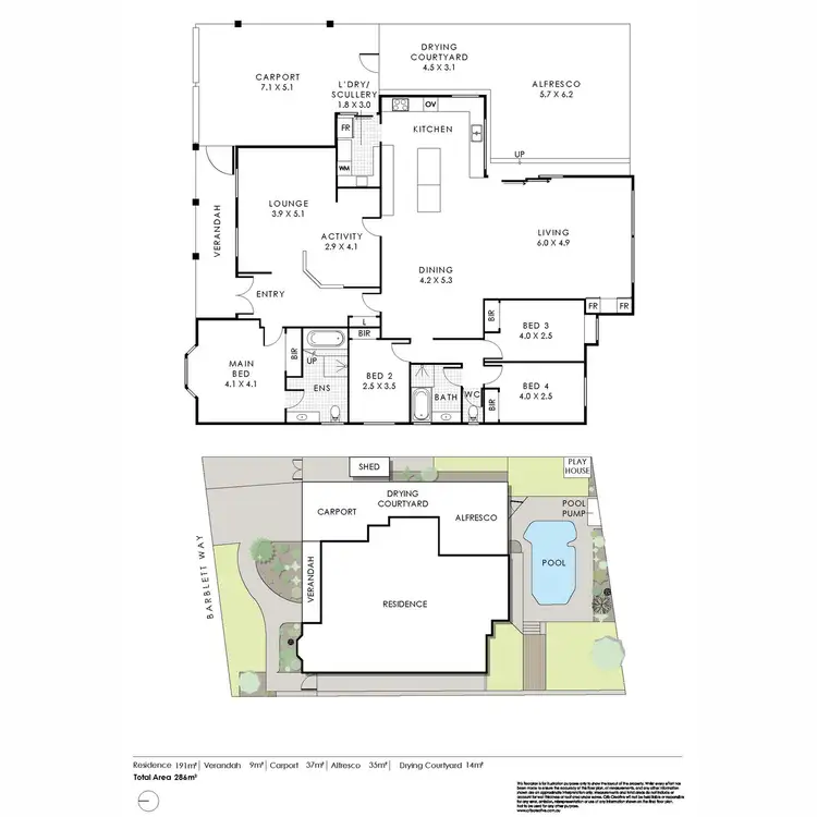 Floorplan of Homely house listing, 12 Barblett Way, Kardinya WA 6163