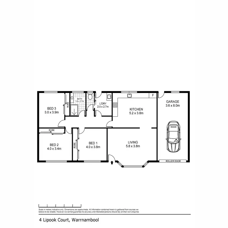 Floorplan of Homely house listing, 4 Lipook Court, Warrnambool VIC 3280