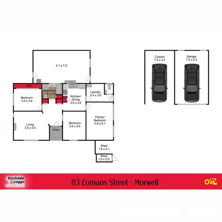Floorplan of Homely house listing, 83 Comans Street, Morwell VIC 3840