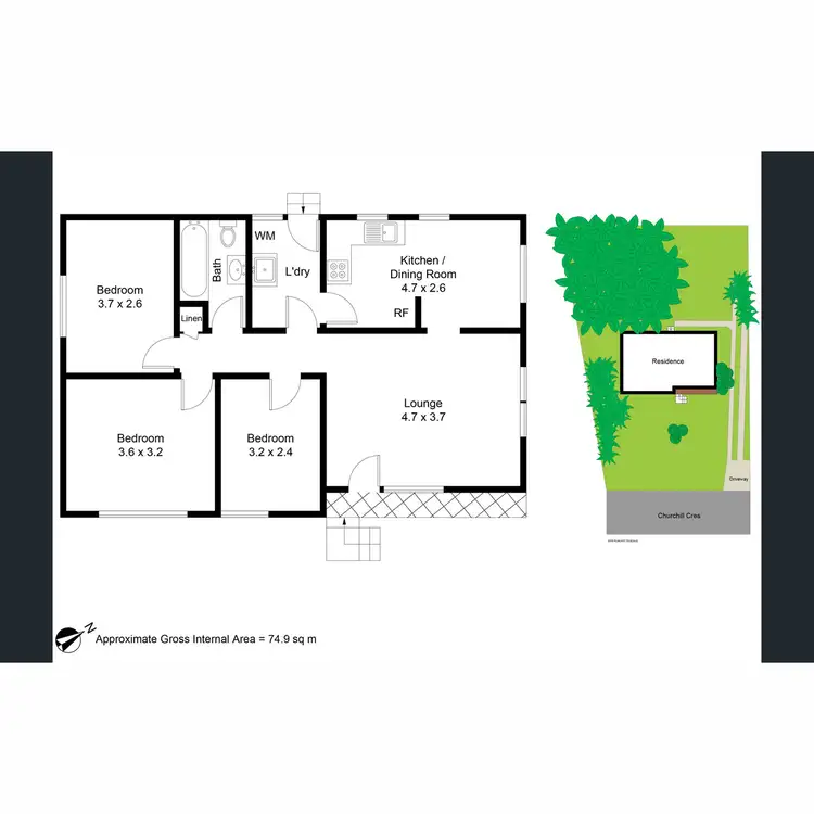 Floorplan of Homely house listing, 30 Churchill Crescent, Rutherford NSW 2320