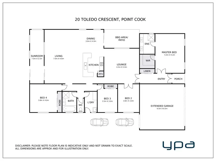 Floorplan of Homely house listing, 20 Toledo Crescent, Point Cook VIC 3030