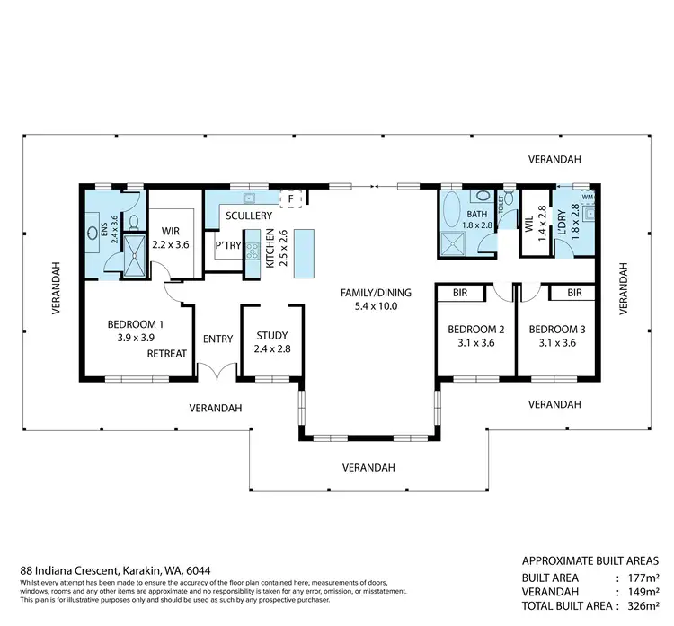 Floorplan of Homely house listing, 88 Indiana Crescent, Karakin WA 6044