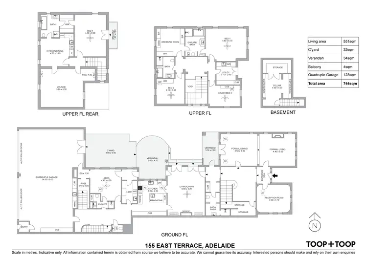 Floorplan of Homely house listing, 155 East Terrace, Adelaide SA 5000