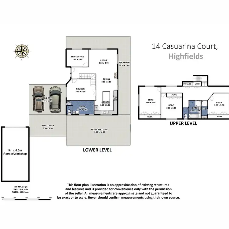 Floorplan of Homely house listing, 14 Casuarina Court, Highfields QLD 4352