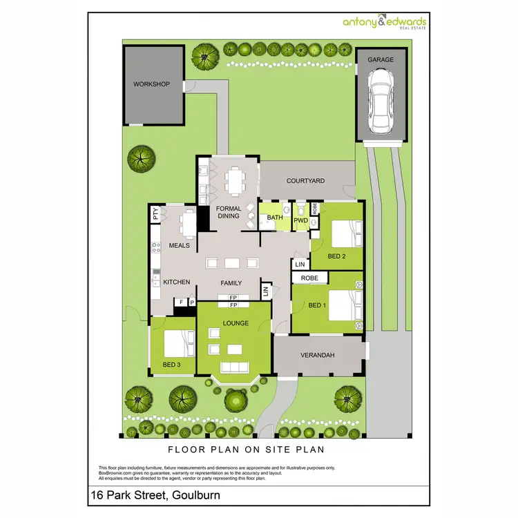 Floorplan of Homely house listing, 16 Park Street, Goulburn NSW 2580