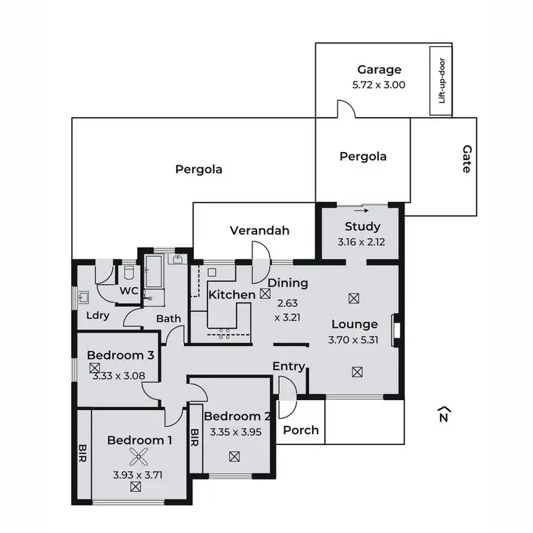 Floorplan of Homely house listing, 8 Welwyn Road, Manningham SA 5086