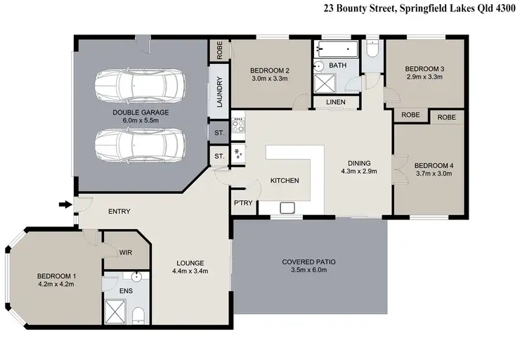 Floorplan of Homely house listing, 23 Bounty Street, Springfield Lakes QLD 4300