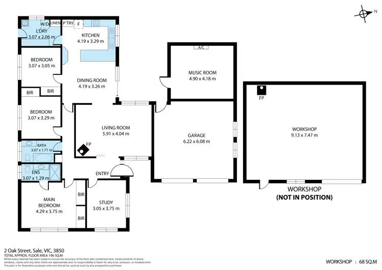 Floorplan of Homely house listing, 2 Oak Street, Sale VIC 3850