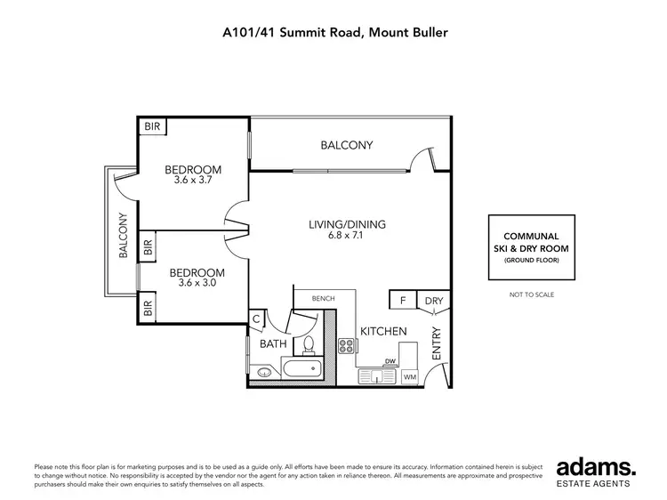 Floorplan of Homely apartment listing, A101/41 Summit Road, Mount Buller VIC 3723