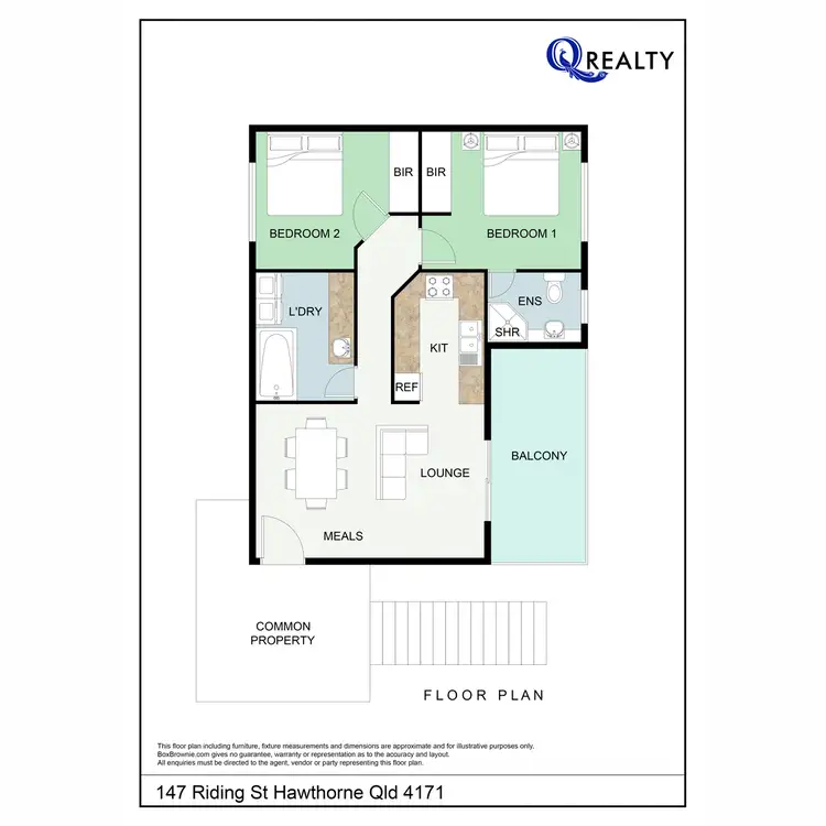 Floorplan of Homely apartment listing, 147 Riding Road, Hawthorne QLD 4171