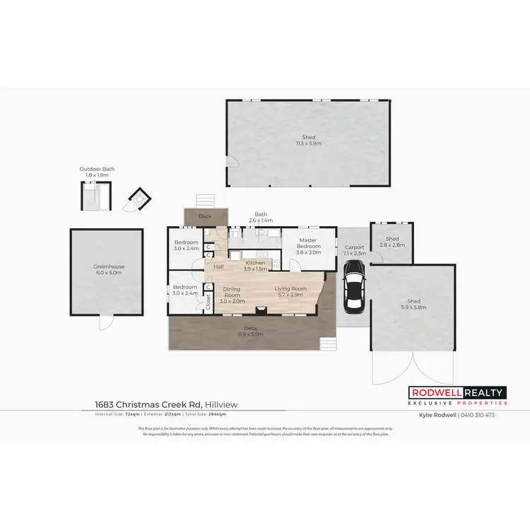 Floorplan of Homely house listing, 1683 Christmas Creek Road, Hillview QLD 4285