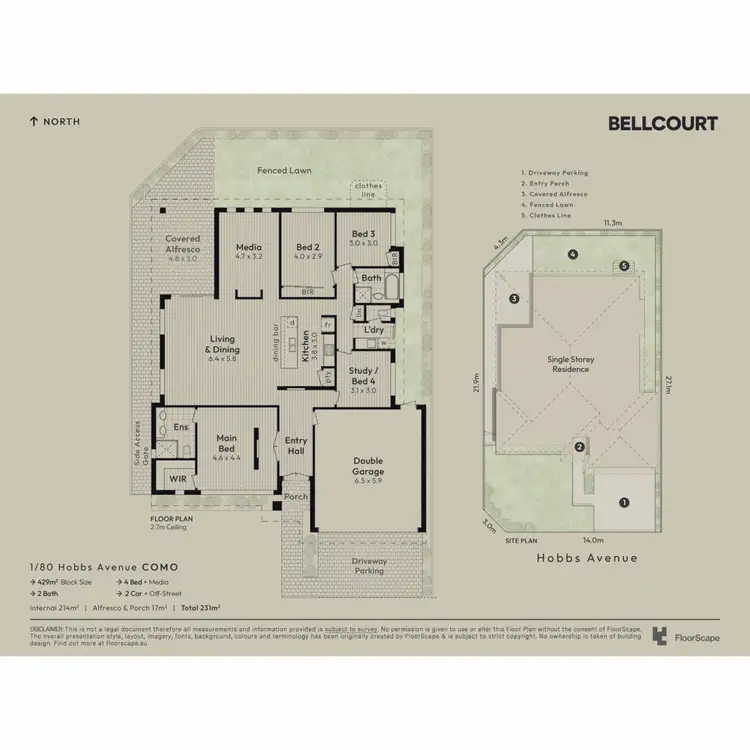 Floorplan of Homely house listing, 1/80 Hobbs Avenue, Como WA 6152