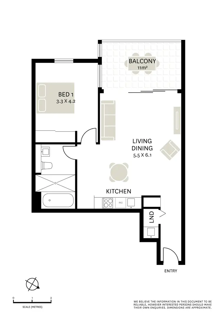 Floorplan of Homely apartment listing, 208/7 Sterling Circuit, Camperdown NSW 2050