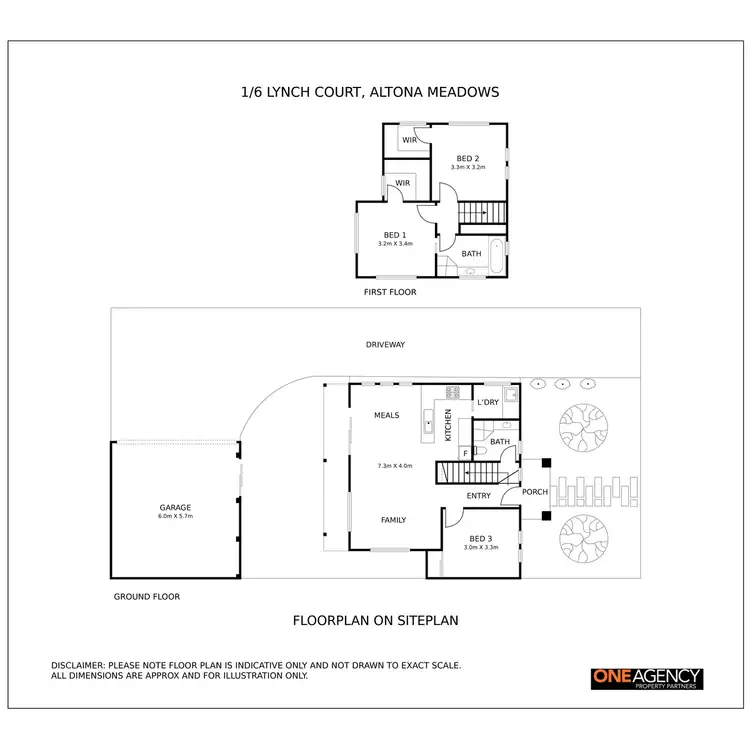 Floorplan of Homely townhouse listing, 1/6 Lynch Court, Altona Meadows VIC 3028