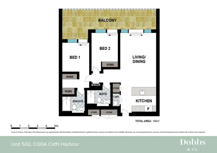Floorplan of Homely apartment listing, 5.02/15-31 Harbour Drive, Coffs Harbour NSW 2450