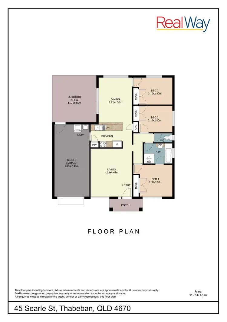 Floorplan of Homely house listing, 45 Searle Street, Thabeban QLD 4670