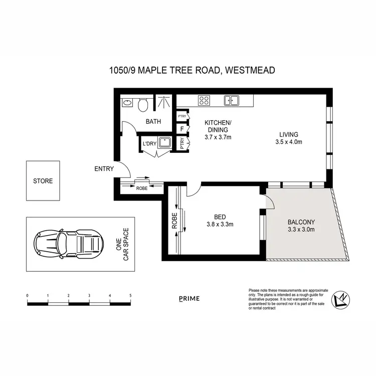 Floorplan of Homely apartment listing, 1050/9 Maple Tree Road, Westmead NSW 2145