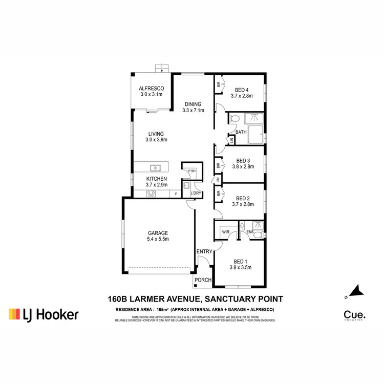 Floorplan of Homely house listing, 160b Larmer Avenue, Sanctuary Point NSW 2540