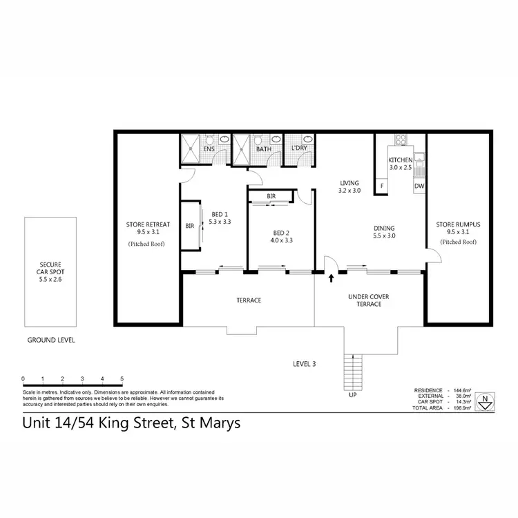 Floorplan of Homely apartment listing, 14/54 King Street, St Marys NSW 2760