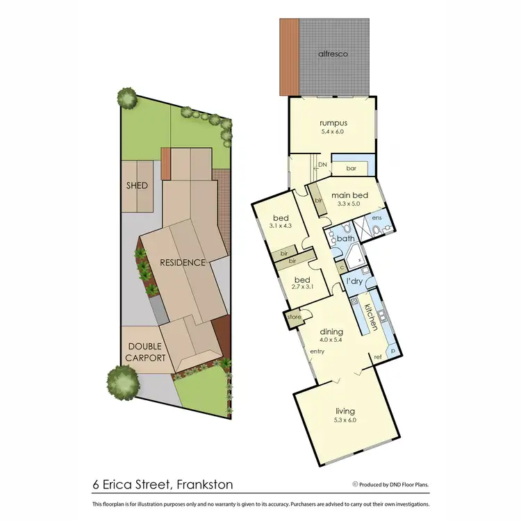 Floorplan of Homely house listing, 6 Erica Street, Frankston VIC 3199