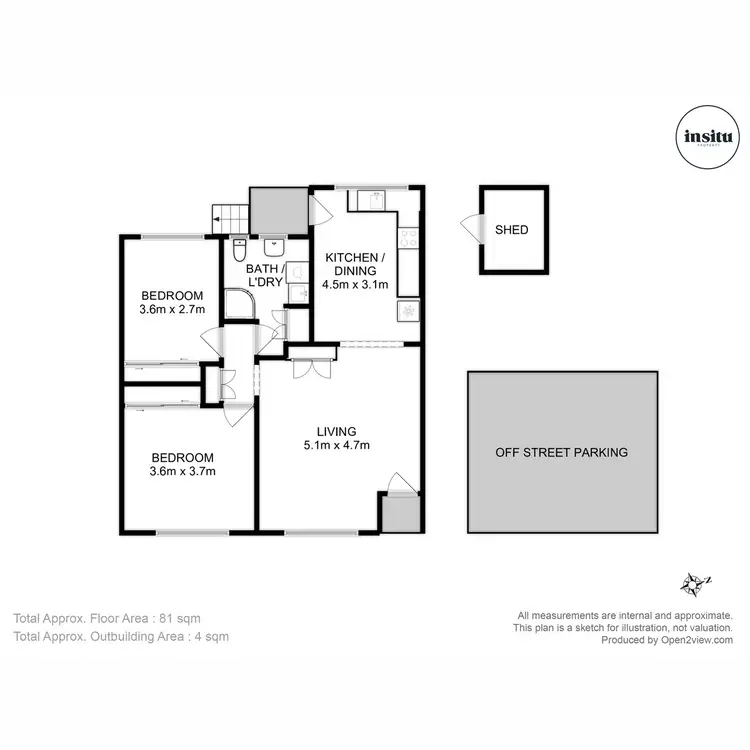 Floorplan of Homely unit listing, 1/5 Shoreline Drive, Howrah TAS 7018