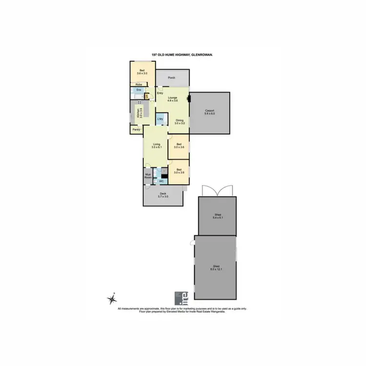 Floorplan of Homely house listing, 197 Old Hume Highway, Glenrowan VIC 3675