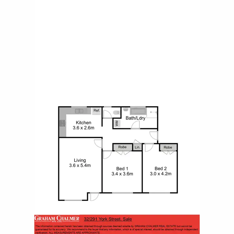 Floorplan of Homely unit listing, 32/291 York Street, Sale VIC 3850