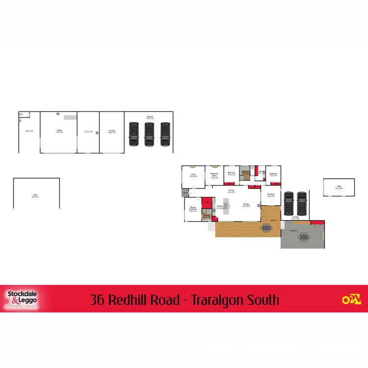 Floorplan of Homely house listing, 36 Redhill Road, Traralgon South VIC 3844