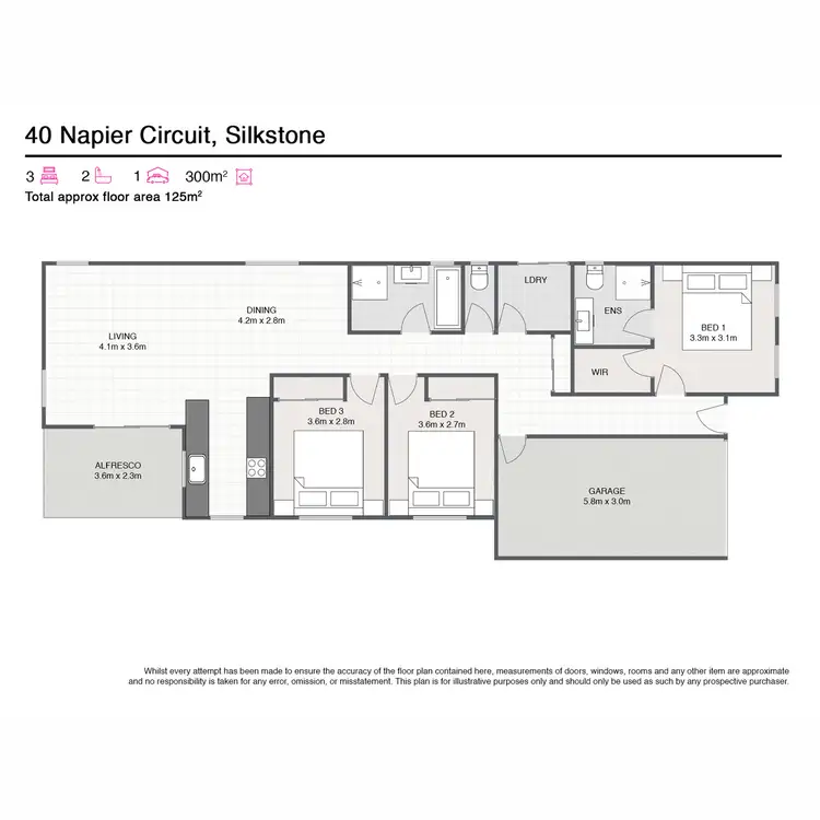 Floorplan of Homely house listing, 40 Napier Circuit, Silkstone QLD 4304