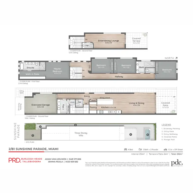 Floorplan of Homely semi-detached listing, 2/81 Sunshine Parade, Miami QLD 4220
