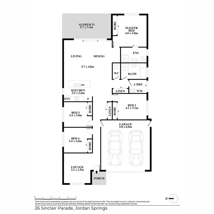 Floorplan of Homely house listing, 26 Sinclair Parade, Jordan Springs NSW 2747