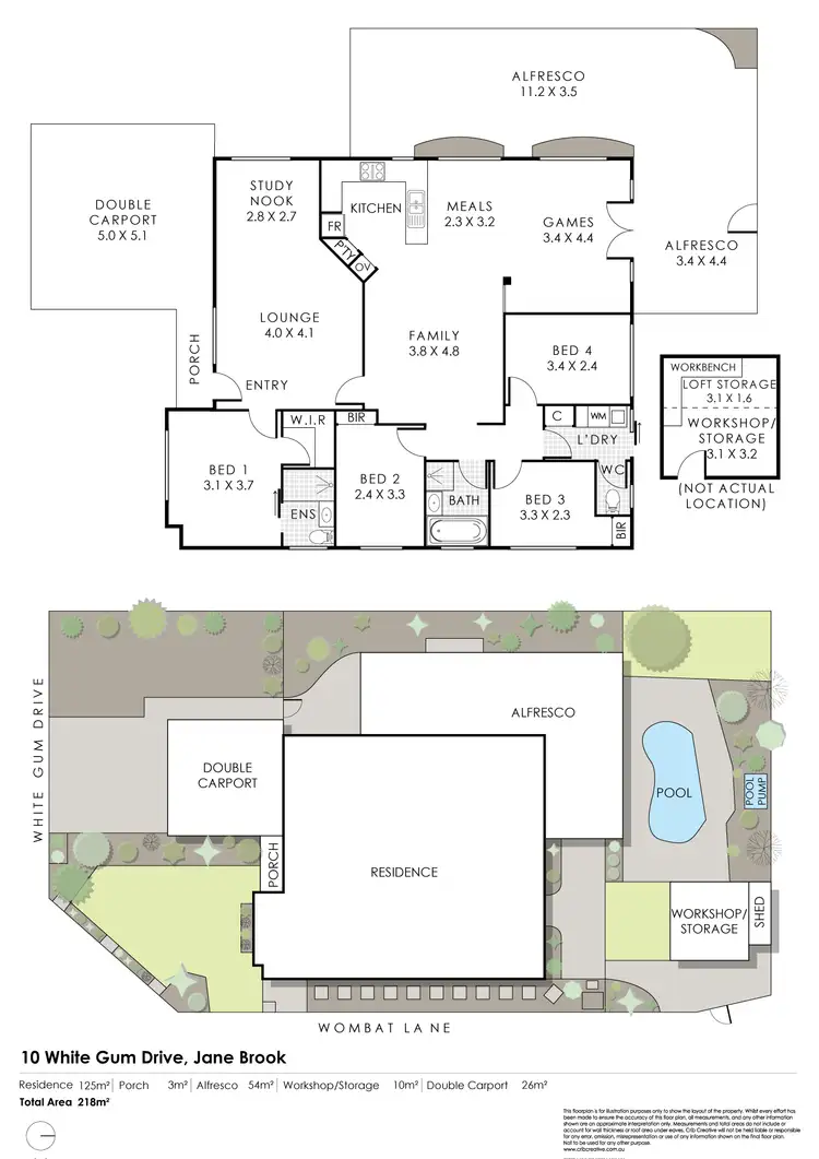 Floorplan of Homely house listing, 10 White Gum Drive, Jane Brook WA 6056