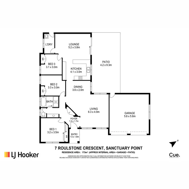 Floorplan of Homely house listing, 7 Roulstone Crescent, Sanctuary Point NSW 2540