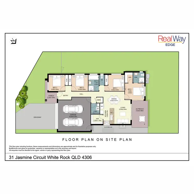 Floorplan of Homely house listing, 31 Jasmine Circuit, White Rock QLD 4306