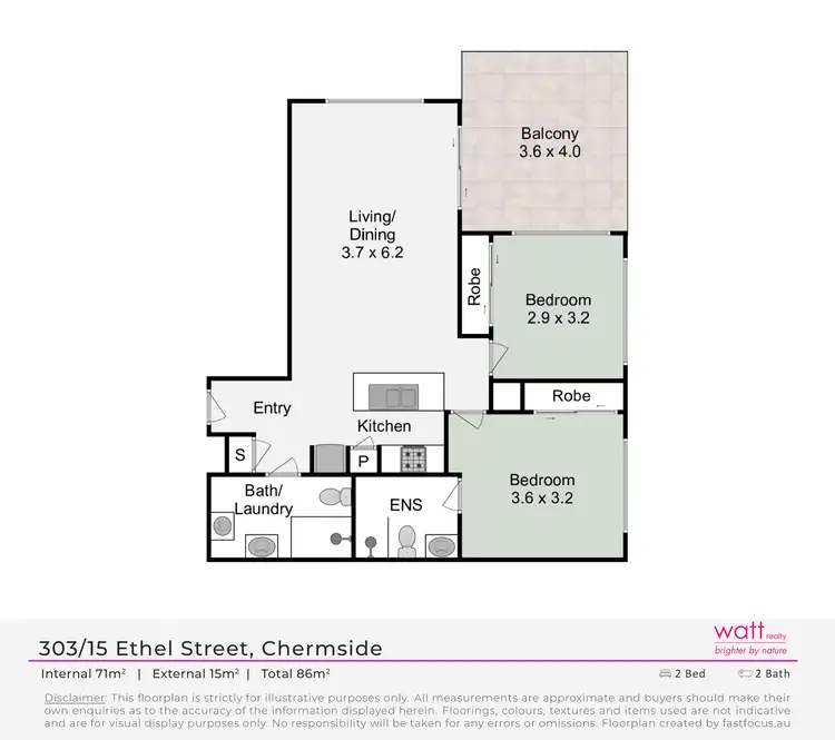 Floorplan of Homely unit listing, 303/15 Ethel Street, Chermside QLD 4032