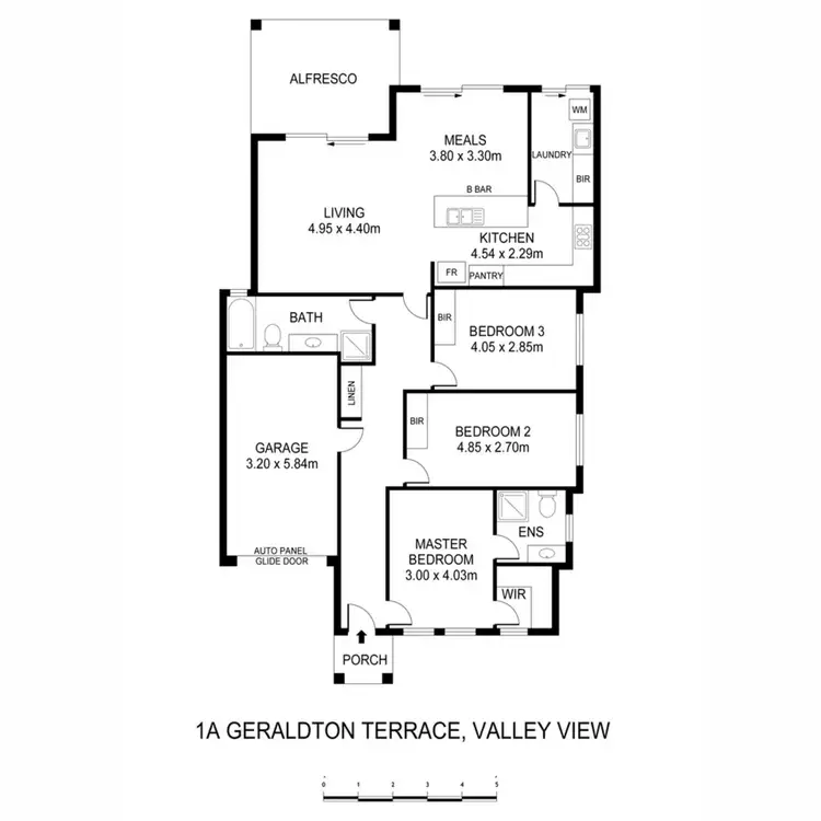 Floorplan of Homely house listing, 1A Geraldton Terrace, Valley View SA 5093