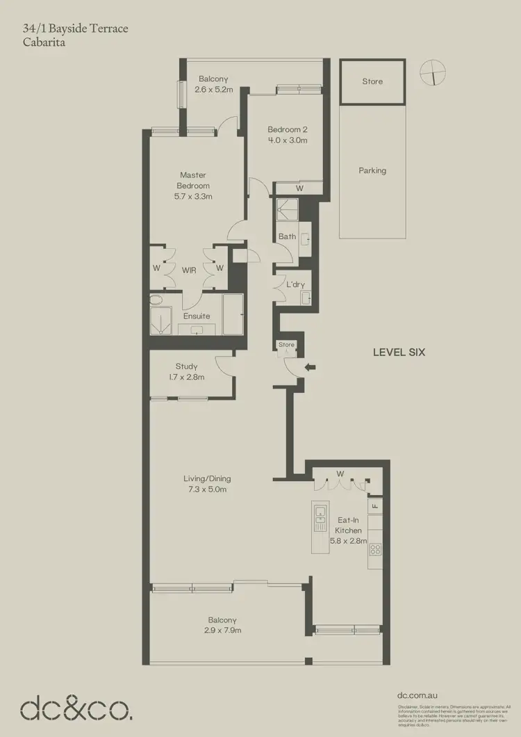 Floorplan of Homely apartment listing, 34/1 Bayside Terrace, Cabarita NSW 2137