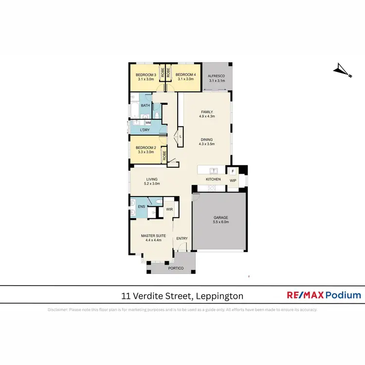 Floorplan of Homely house listing, 11 Verdite Street, Leppington NSW 2179