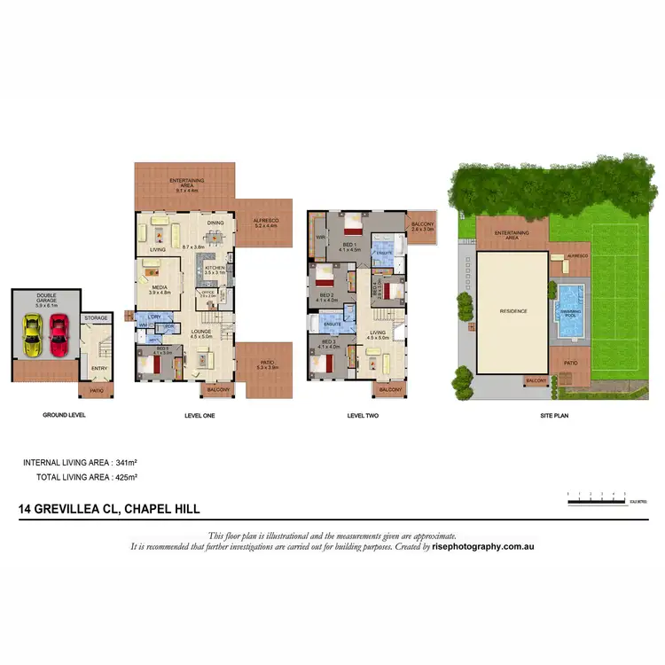 Floorplan of Homely house listing, 14 Grevillea Close, Chapel Hill QLD 4069