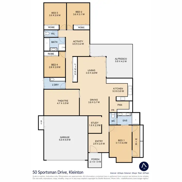 Floorplan of Homely house listing, 50 Sportsman Drive, Kleinton QLD 4352