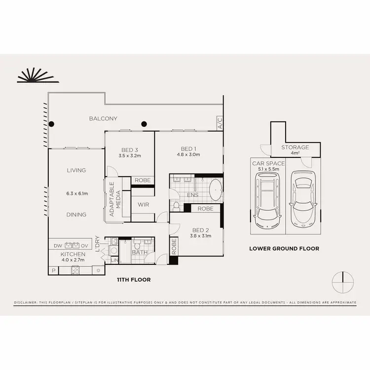 Floorplan of Homely apartment listing, 1105/4 Foreshore Boulevard, Woolooware NSW 2230