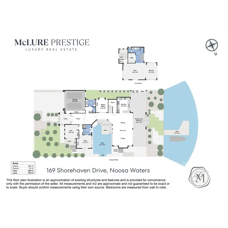 Floorplan of Homely house listing, 169 Shorehaven Drive, Noosa Waters QLD 4566
