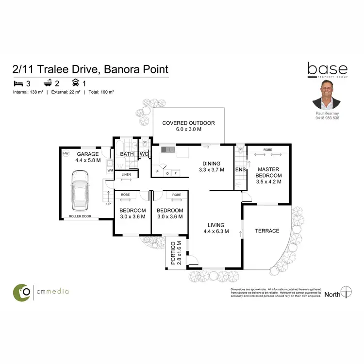 Floorplan of Homely semi-detached listing, 2/11 Tralee Drive, Banora Point NSW 2486