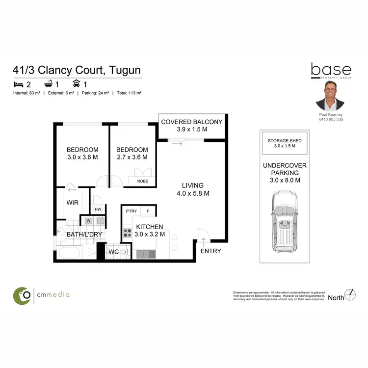 Floorplan of Homely unit listing, 41/3 Clancy Court, Tugun QLD 4224