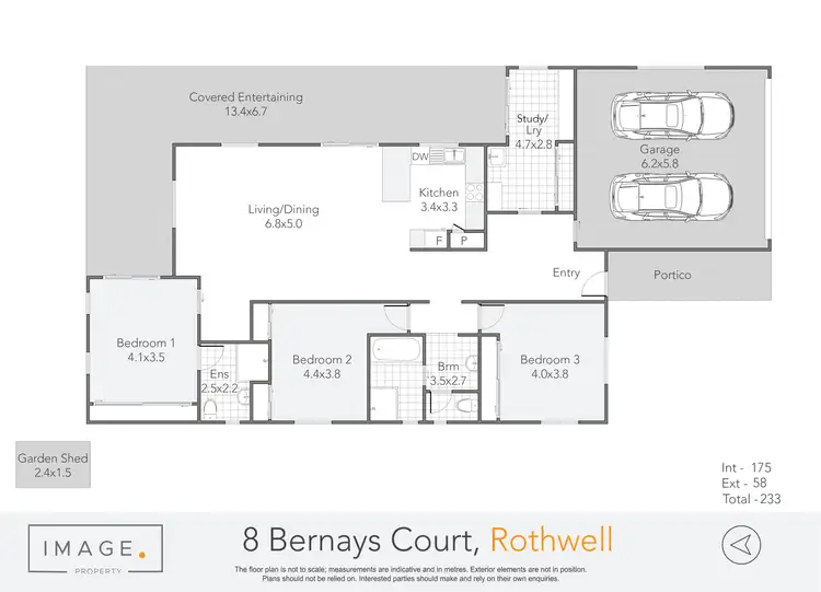 Floorplan of Homely house listing, 8 Bernays Court, Rothwell QLD 4022