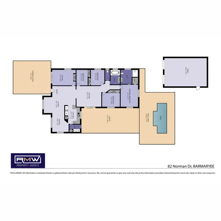 Floorplan of Homely house listing, 82-84 Norman Drive, Barmaryee QLD 4703