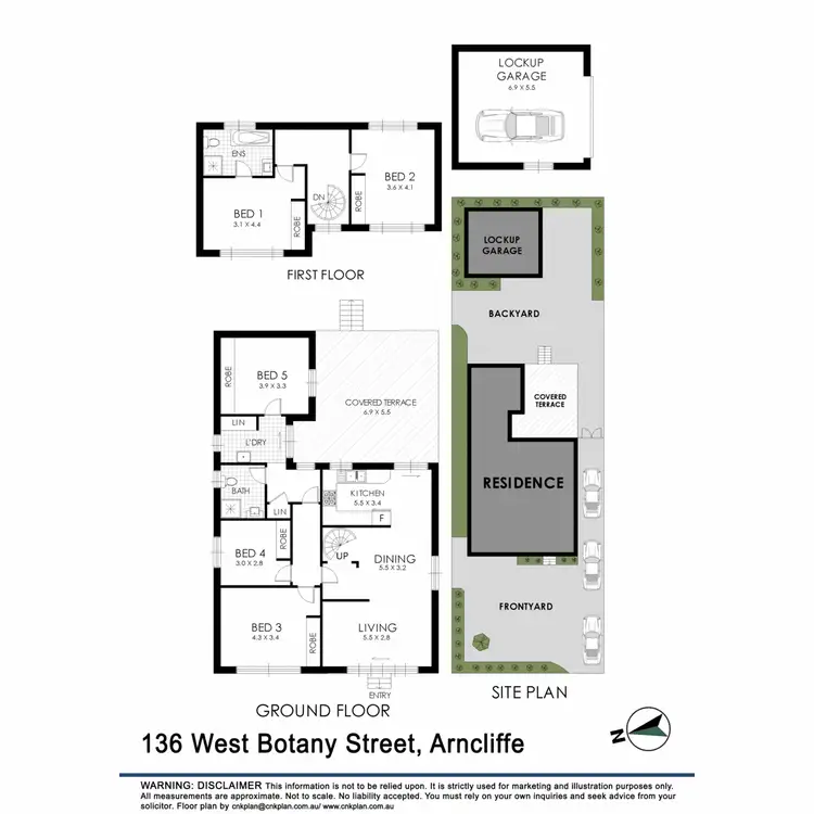 Floorplan of Homely house listing, 136 west Botany, Arncliffe NSW 2205