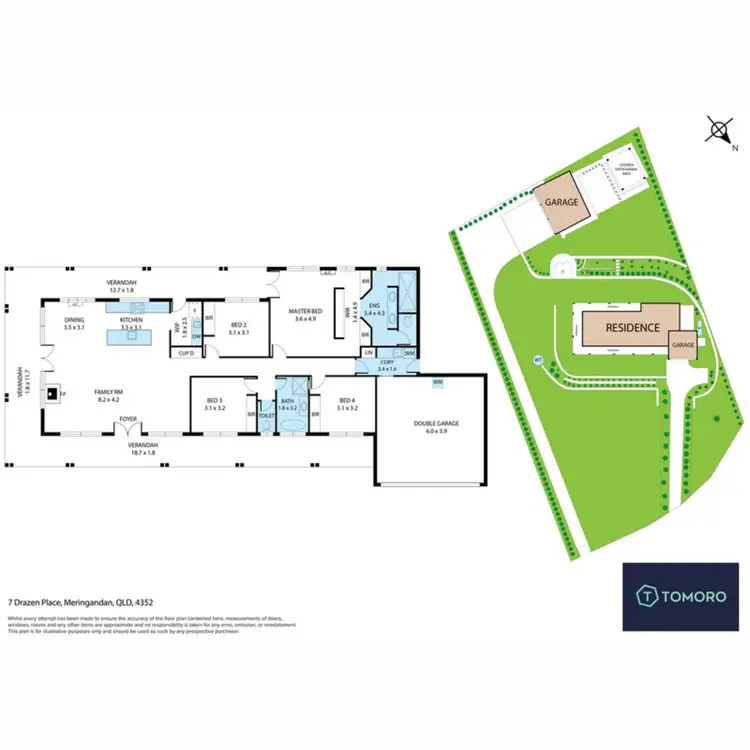 Floorplan of Homely house listing, 7 Drazen Place, Meringandan West QLD 4352