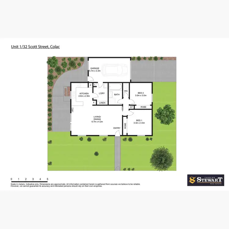 Floorplan of Homely townhouse listing, 1/32 Scott Street, Colac VIC 3250